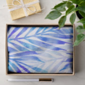 Blue Violet Palm Fronds Seidenpapier (Geschenk)