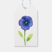 Blue Violet Pansy Geschenkanhänger (Vorderseite)