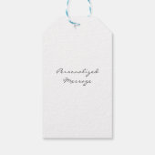 Blue Violet Pansy Geschenkanhänger (Rückseite)