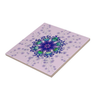 Blue Violet Perennial Keramik Tile Fliese