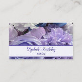 Blue Violet Rose Platzkarte (Rückseite)