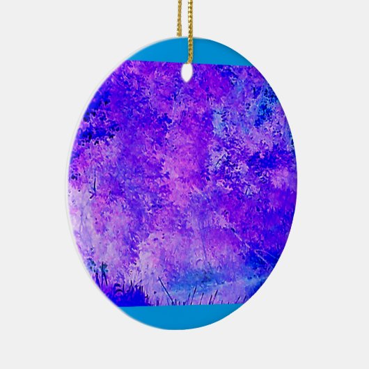 Blue Violet Serenity Keramikornament (Rechts)