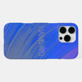 Blue Violet Swirl HAMbWG Handy Case iPhone Hülle (Rückseite (Horizontal))