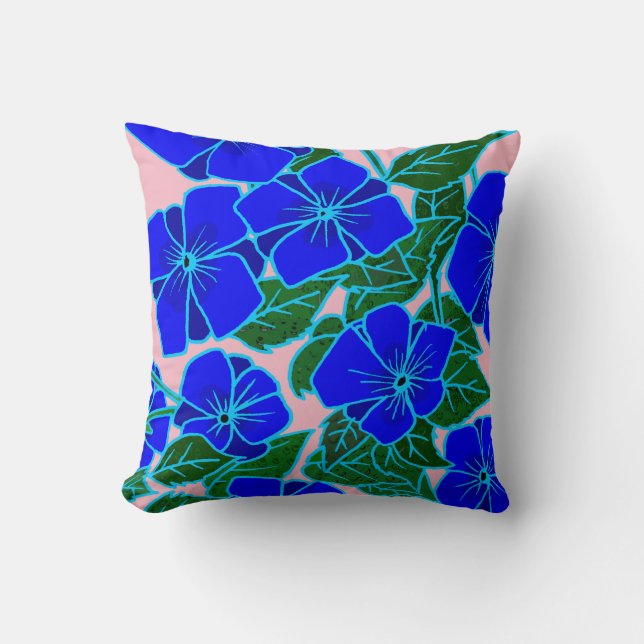 Blue Violets #6 Kissen (Vorderseite)
