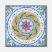 Blue Violets Kühlschrank Magnet (Vorne)