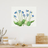 Blue Violets Poster Print (Küche)