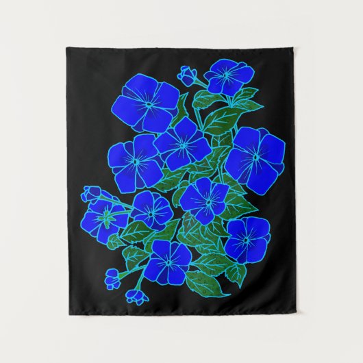 Blue Violets Small Wandteppich (Vorderseite)