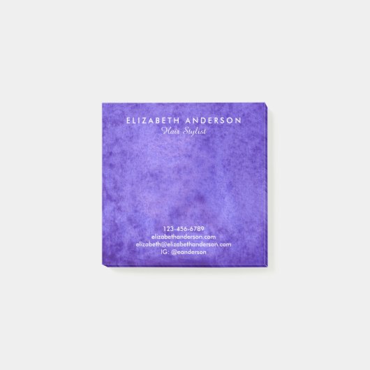 Blue-Violett-Business-Post-it-Notizen Post-it Klebezettel (Vorderseite)