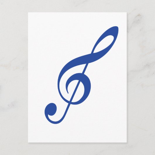 Blue Violin-Taste Postkarte (Vorderseite)