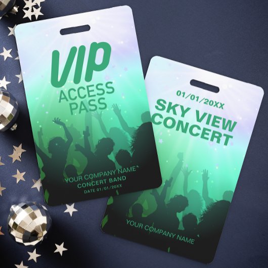 Blue VIP All Access Concept Abzeichen Ausweis