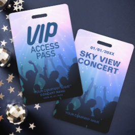 Blue VIP All Access Concept Abzeichen Ausweis