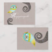 Blue Vogel-Business-Card Visitenkarte (Vorne/Hinten)