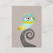 Blue Vogel-Business-Card Visitenkarte (Rückseite)