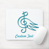 Blue Vogel-Maus-Pad Mousepad (Mit Mouse)