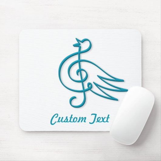 Blue Vogel-Maus-Pad Mousepad (Mit Mouse)