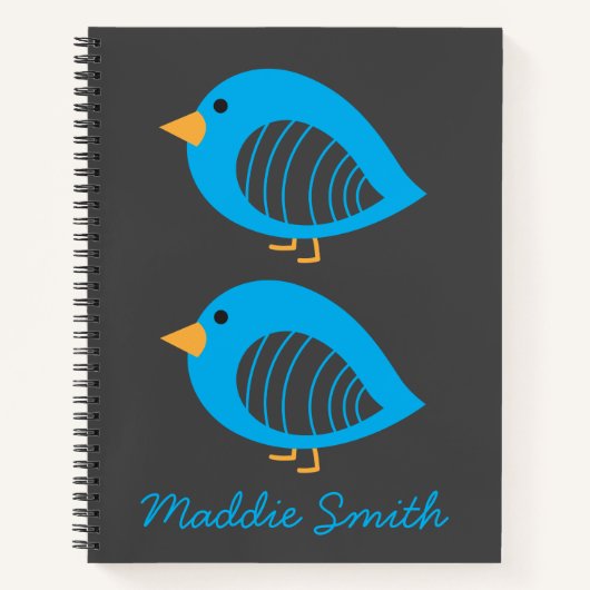 Blue Vogel sonderlich cool SpiralNotebook Notizblock (Vorderseite)