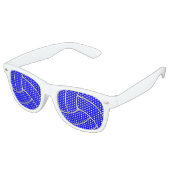 Blue Volleyball Party Shades Sonnenbrille (Schrägansicht)