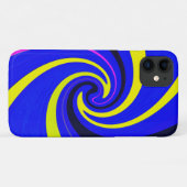 Blue-Vortex Case-Mate iPhone Hülle (Rückseite (Horizontal))