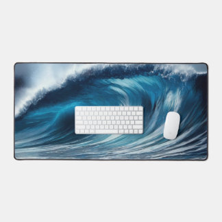 Blue Vortex Desk Mat Schreibtischunterlage