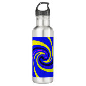 Blue-Vortex Edelstahlflasche (Vorderseite)