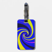 Blue-Vortex Gepäckanhänger (Rückseite vertikal)