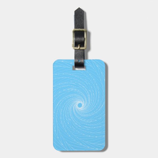 Blue Vortex Gepäckanhänger (Vorderseite vertikal)