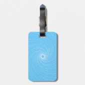Blue Vortex Gepäckanhänger (Rückseite vertikal)