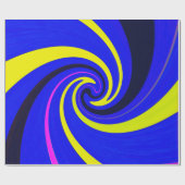 Blue-Vortex Geschenkpapier (Flach)