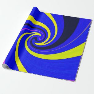 Blue-Vortex Geschenkpapier