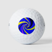 Blue-Vortex Golfball (Vorderseite)