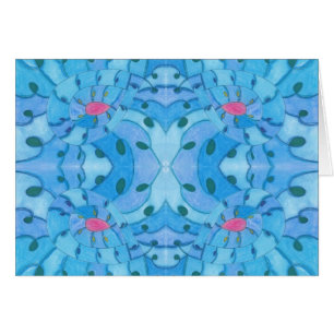 Blue Vortex Grußkarte