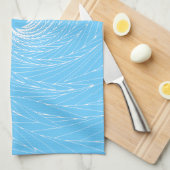 Blue Vortex Handtuch (Viertel Falte)