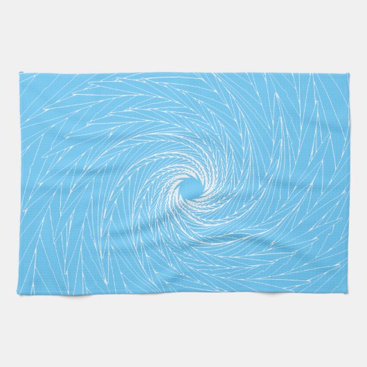 Blue Vortex Handtuch (Horizontal)