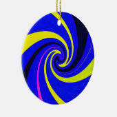 Blue-Vortex Keramik Ornament (Rechts)