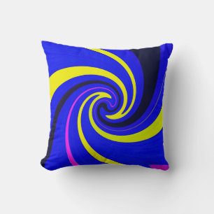 Blue-Vortex Kissen