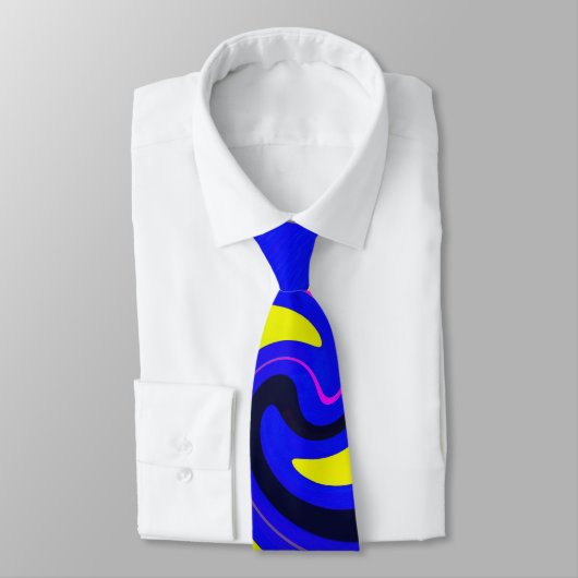 Blue-Vortex Krawatte (Gebunden)