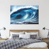 Blue Vortex Leinwanddruck (Insitu (Schlafzimmer))