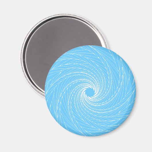 Blue Vortex Magnet (Vorderseite/Rückseite)