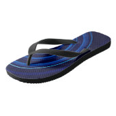 Blue Vortex Men Dreh Flop Badesandalen (Schrägansicht)