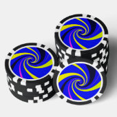 Blue-Vortex Pokerchips (Stapel)