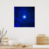 Blue Vortex Poster (Küche)