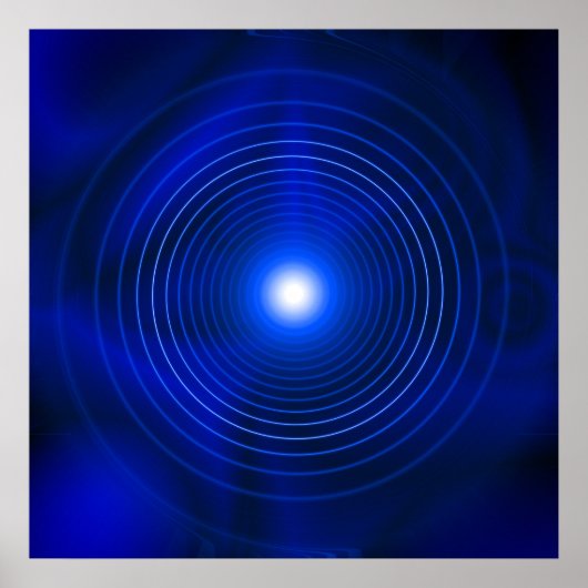 Blue Vortex Poster (Vorne)