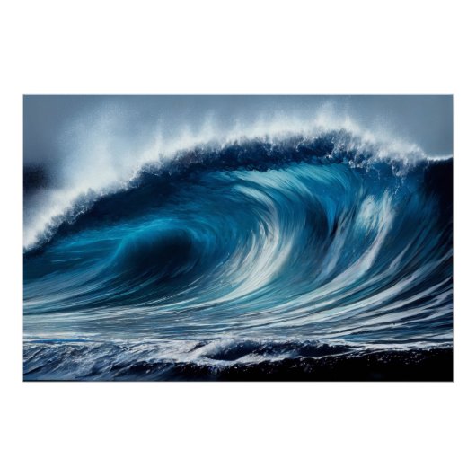 Blue Vortex Poster (Vorderseite)