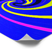 Blue-Vortex Poster (Ecke)