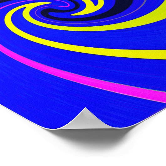 Blue-Vortex Poster (Ecke)
