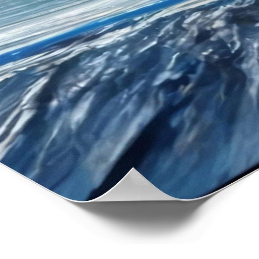 Blue Vortex Poster (Ecke)