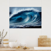 Blue Vortex Poster (Küche)