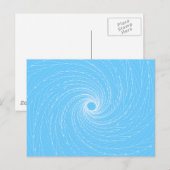 Blue Vortex Postkarte (Vorne/Hinten)