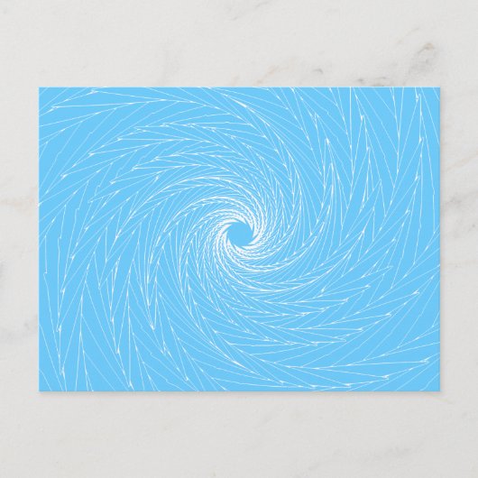 Blue Vortex Postkarte (Vorderseite)