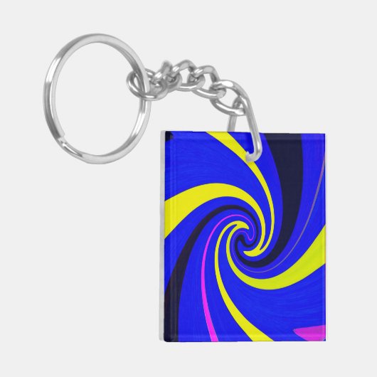 Blue-Vortex Schlüsselanhänger (Vorderseite links)